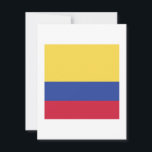 Colombia Flag Emblem Save The Date<br><div class="desc">Colombia Patriotic Home Gift Design. Country Sign Souvenir. National Politics Mark Present. Homeland Symbol Presentation.</div>