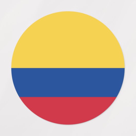 Colombia flag etiketten (Design 1)