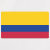 Colombia Flag Etiketten (Design 2)