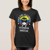 Colombia Flag Jamaica Grown Women Girl Citizen Pri T-Shirt (Vorderseite)