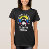 Colombia Flag Mexico Grown Women Girl Citizen Prid T-Shirt (Vorderseite)