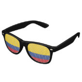 Colombia Flag Partybrille (Schrägansicht)