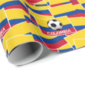 Colombia Football Geschenkpapier (Rolleneckpunkt)