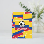 Colombia Football Postkarte (Stehend Vorderseite)