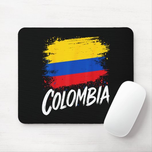 Colombia Lover Colombian Flag Mousepad (Mit Mouse)