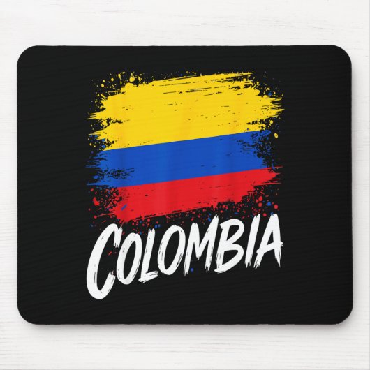 Colombia Lover Colombian Flag Mousepad (Vorne)