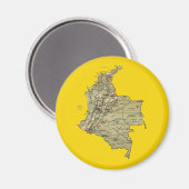 Colombia Map Magnet (Vorderseite/Rückseite)