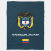 Colombia passport phone case fleecedecke (Vorderseite)