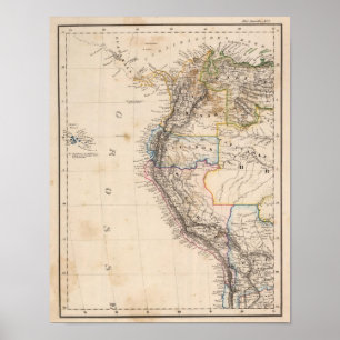 Colombia, Peru Poster