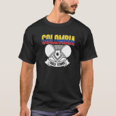 Colombia Ping Pong Colombian Table Tennis Support T-Shirt (Vorderseite)