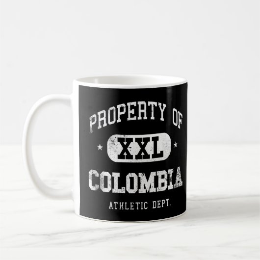 Colombia Property Xxl Sport Uni Athletic Funny Kaffeetasse (Links)