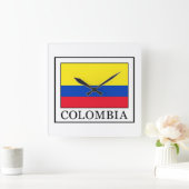 Colombia Quadratische Wanduhr (Zuhause)