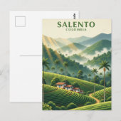 Colombia Salento Postkarte (Vorne/Hinten)