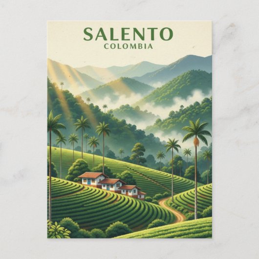Colombia Salento Postkarte (Vorderseite)