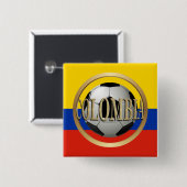 Colombia Soccer Ball Button (Vorne & Hinten)