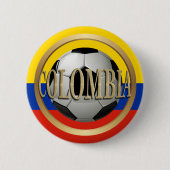 Colombia Soccer Ball Button (Vorderseite)