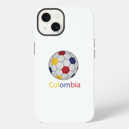 Colombia Soccer Ball iPhone Hülle (Rückseite)