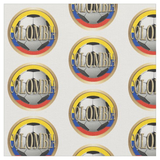 Colombia Soccer Ball Stoff (Nahaufnahme)