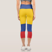 Colombia Soccer Capri Leggings (Rückseite)