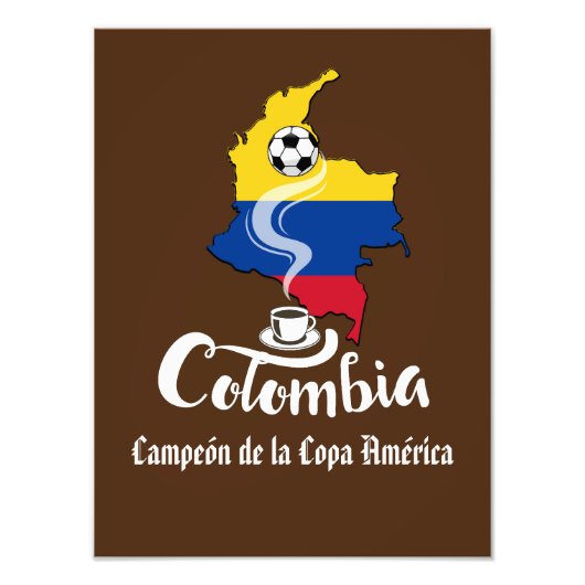 Colombia Soccer Fotodruck (Vorne)