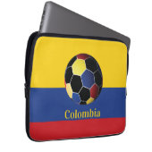 Colombia Soccer Poster Laptopschutzhülle (Vorne Rechts)