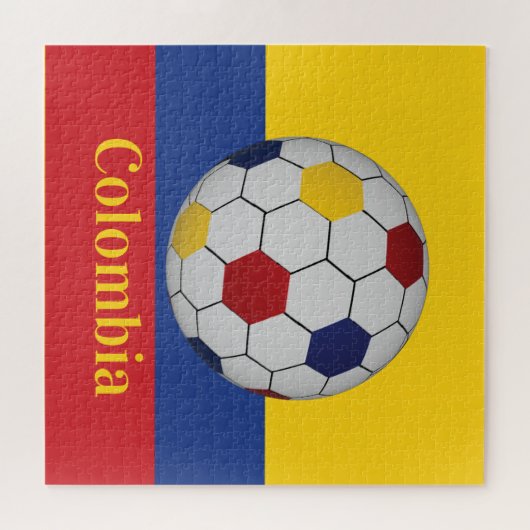 Colombia Soccer Poster Puzzle (Horizontal)