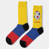 Colombia Soccer Poster Socken (Linkes Detail)