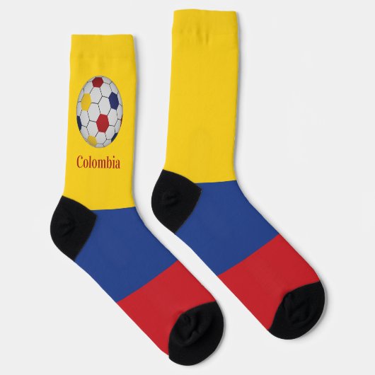 Colombia Soccer Poster Socken (Rechts)