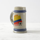 Colombia Soccer Team Bierglas (Vorderseite Links)