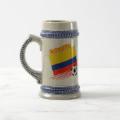 Colombia Soccer Team Bierglas (Links)