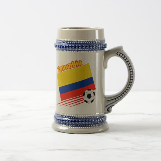 Colombia Soccer Team Bierglas (Rechts)