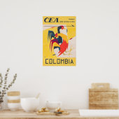 Colombia Travel Poster Colombian Art Print (Küche)