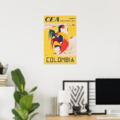 Colombia Travel Poster Colombian Art Print  (Heimbüro)