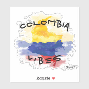 COLOMBIA vibes Car Aufkleber Colombia croquis
