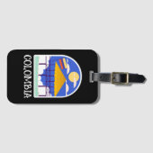 Colombia Vintage Travel Gepäckanhänger (Vorderseite (Horizontal))