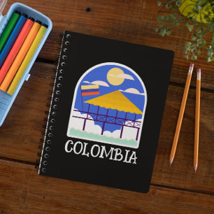 Colombia Vintage Travel Notizblock