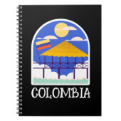 Colombia Vintage Travel Notizblock (Vorderseite)