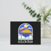 Colombia Vintage Travel Postkarte (Stehend Vorderseite)