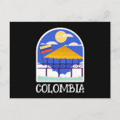 Colombia Vintage Travel Postkarte (Vorderseite)