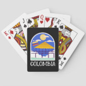 Colombia Vintage Travel Spielkarten (Rückseite)