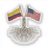 Colombian - American Aufkleber (Vorderseite)