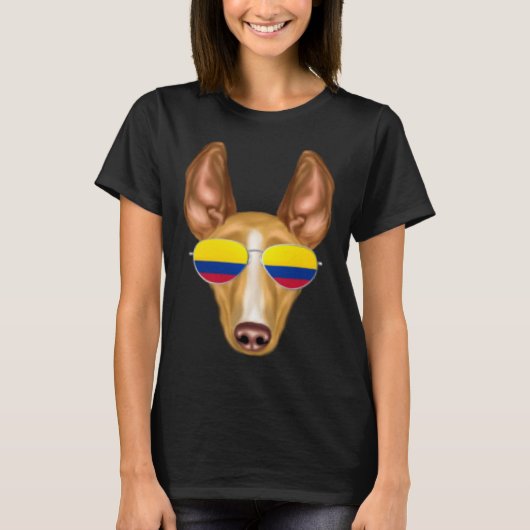 Colombian Flag Cirnechi dellu2019Etna Dog Colombia T-Shirt (Vorderseite)