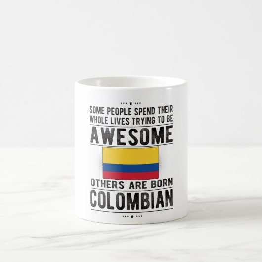 Colombian Flag Colombia Heritage Colombian Roots Kaffeetasse (Mittel)