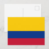 Colombian flag postkarte (Vorne/Hinten)