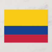 Colombian flag postkarte (Vorderseite)