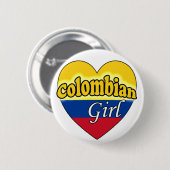 Colombian Girl Button (Vorne & Hinten)