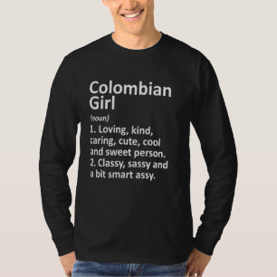 COLOMBIAN GIRL COLOMBIA Geschenk Funny Country Roo T-Shirt