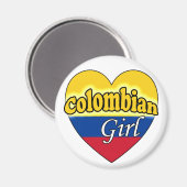 Colombian Girl Magnet (Vorderseite/Rückseite)