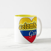 Colombian Girl Zweifarbige Tasse (VorderseiteRechts)