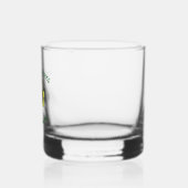Colombian Irish USA Flags Kleeblatt Personalisiert Whiskyglas (Links)